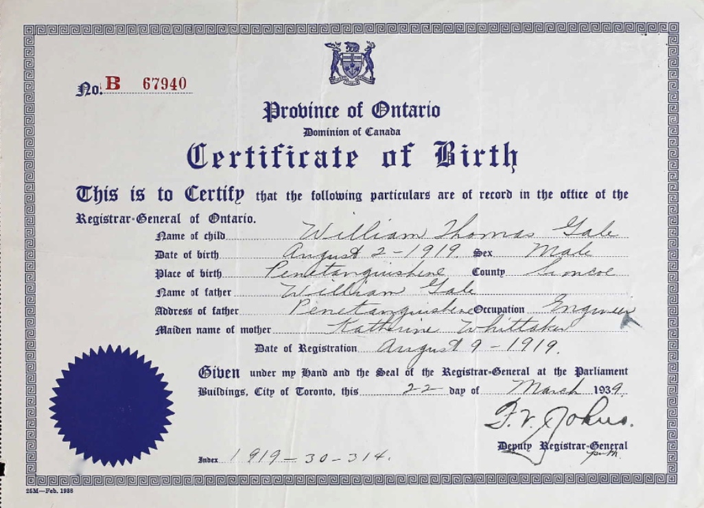 Birth Certificate