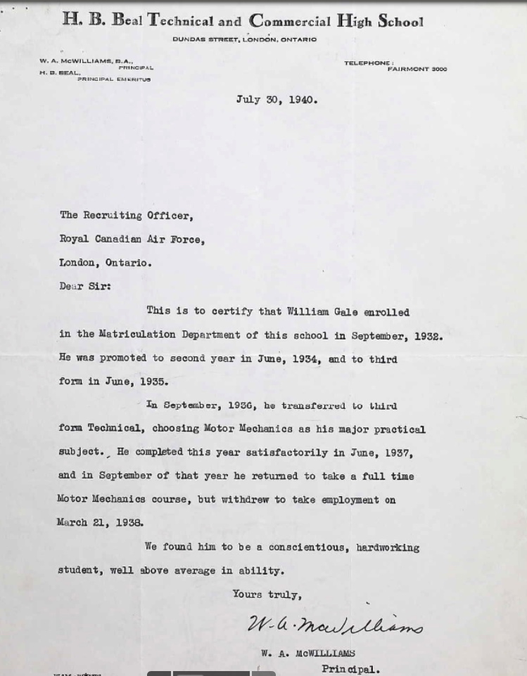 Letter of recommendation