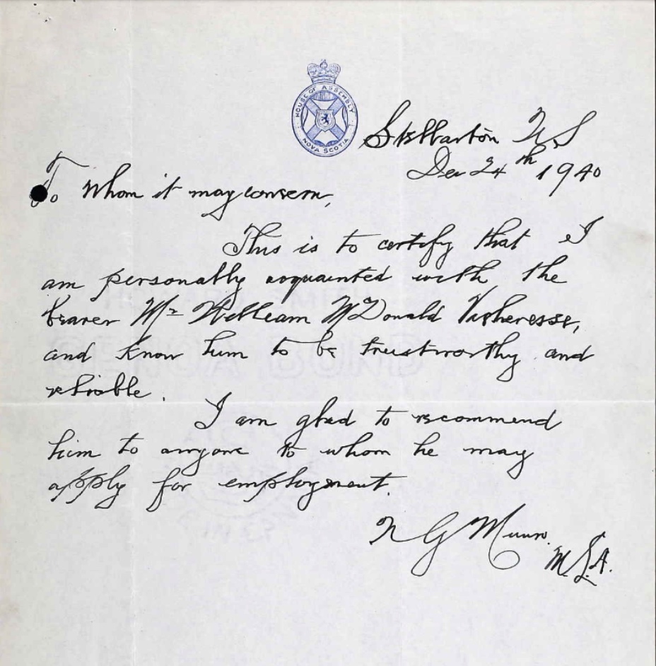 Letter of recommendation