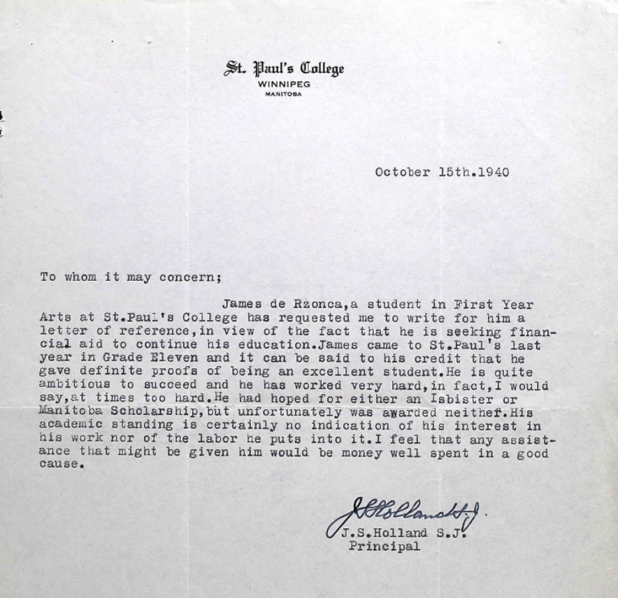 Letter of recommendation