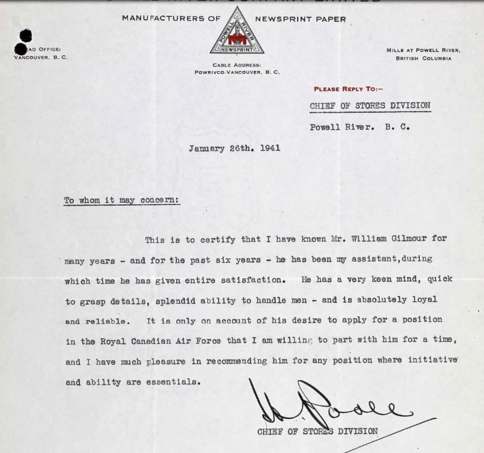 Letter of recommendation