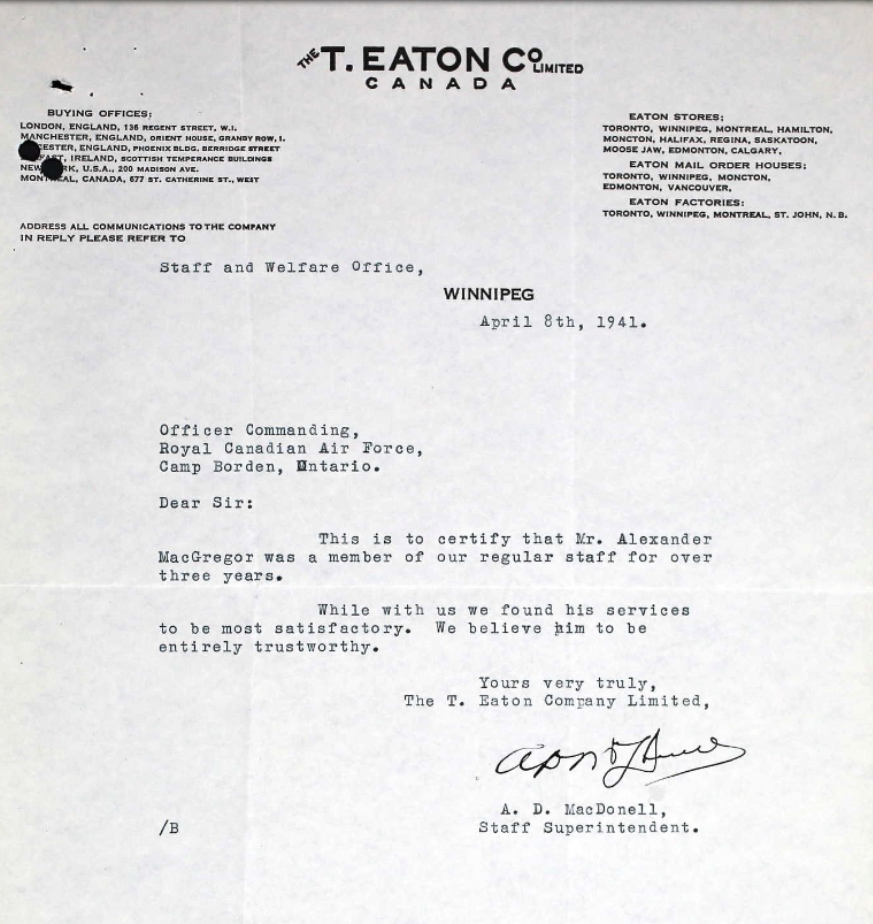 Letter of recommendation