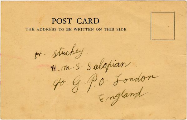 Post card that Herbert sent to his sister