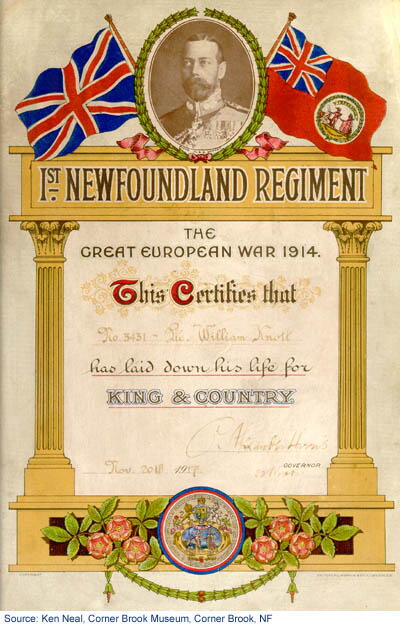 Picture of a Memorial Scroll