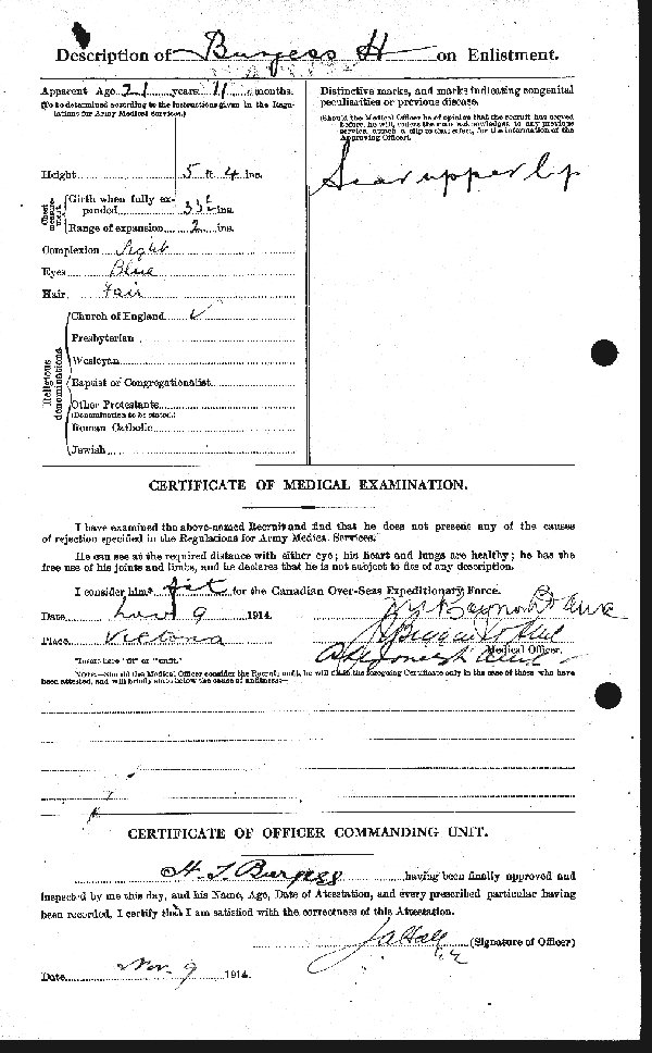 Attestation Papers (Reverse)