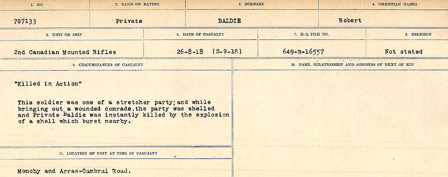 Circumstances of Death Registers