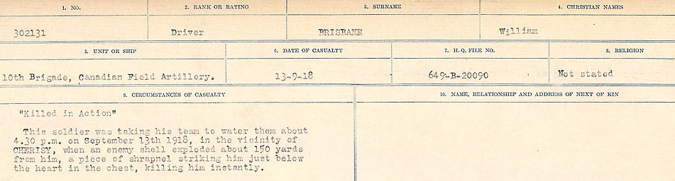 Circumstances of Death Registers