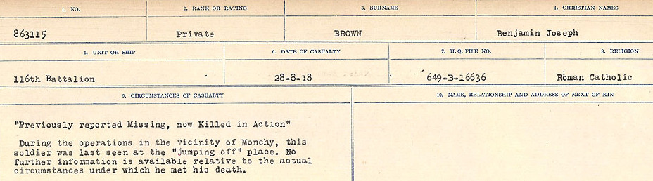 Circumstances of Death Registers