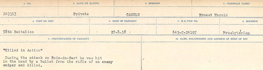 Circumstances of Death Registers