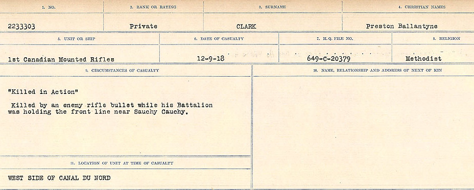 Circumstances of Death Registers