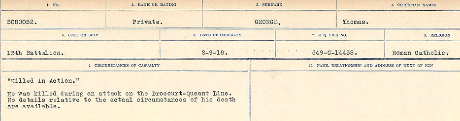 Circumstances of Death Registers