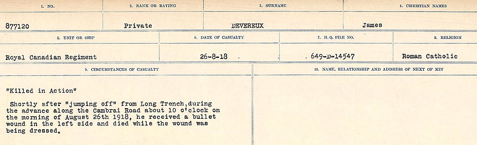 Circumstances of death registers
