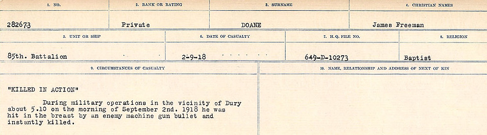 Circumstances of death registers