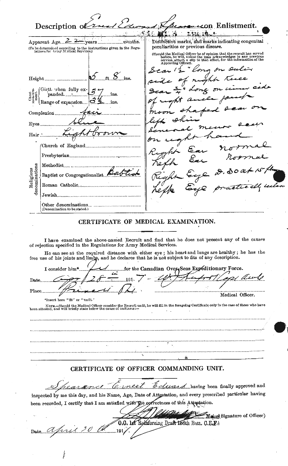 Attestation Papers (Back)