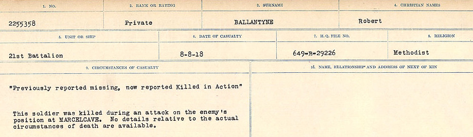 Circumstances of Death Registers