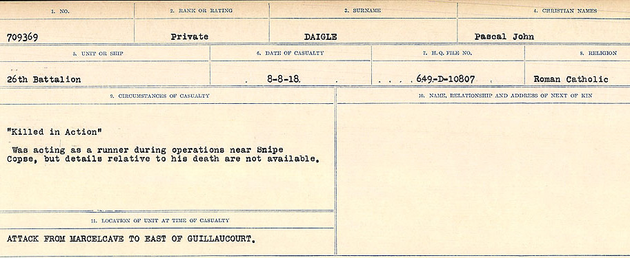 Circumstances of death registers