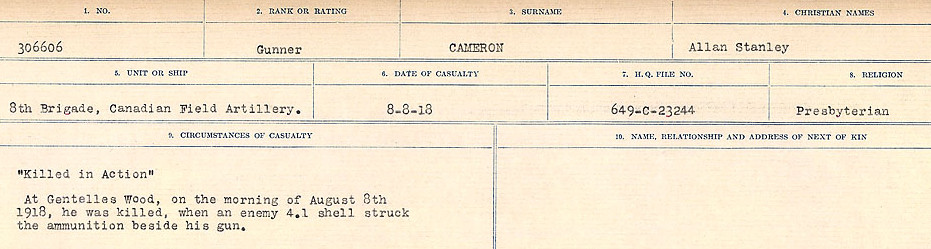 Circumstances of Death Registers