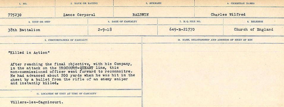 Circumstances of Death Registers
