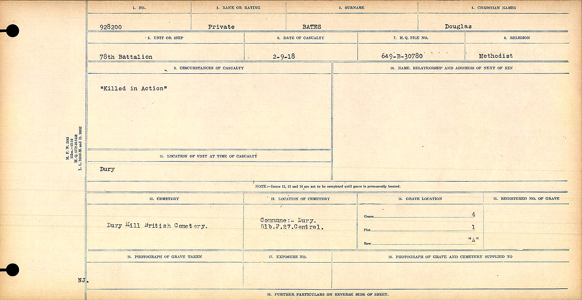 Circumstances of death registers