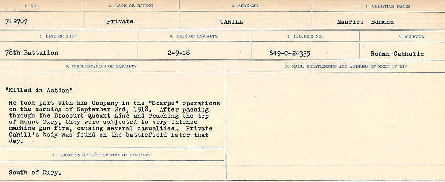 Circumstances of Death Registers
