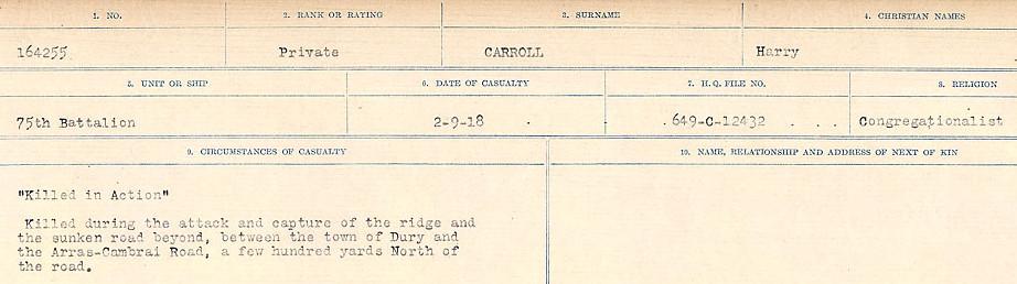 Circumstances of Death Registers