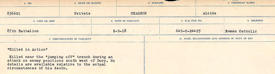 Circumstances of Death Registers