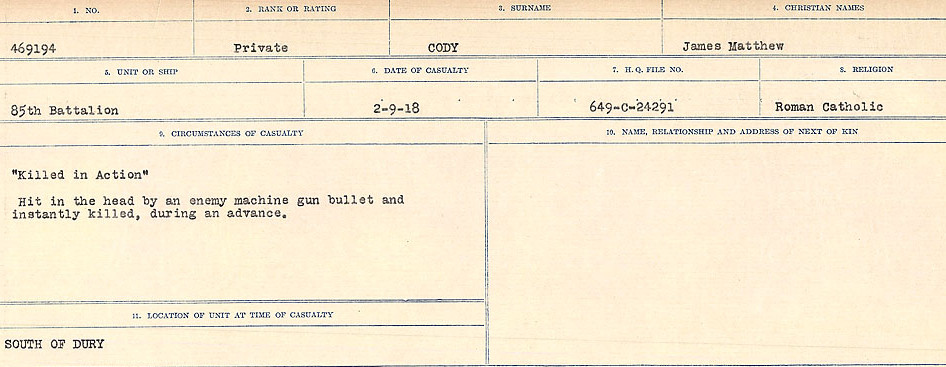 Circumstances of Death Registers