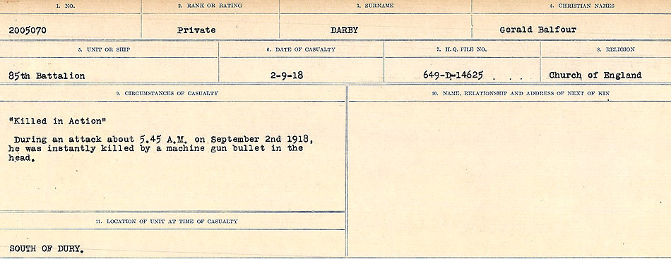 Circumstances of death registers