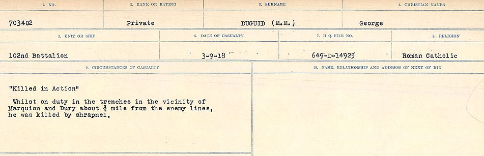 Circumstances of death registers