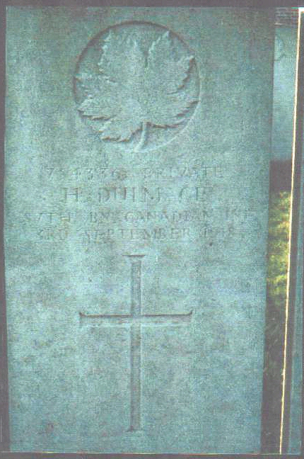 Gravestone of Hubert Dulmage