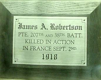 Memorial Plaque