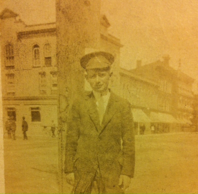 Donald Ross at Commerce Bank in Cobourg, Ontario c.1916.
