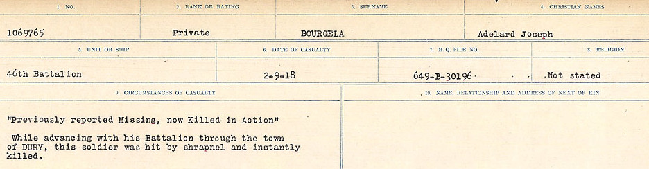 Circumstances of Death Registers