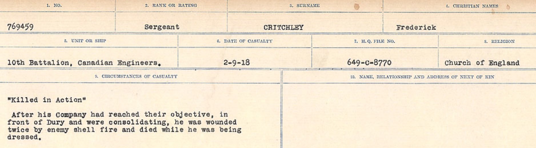 Circumstances of death registers