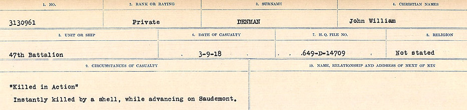 Circumstances of death registers