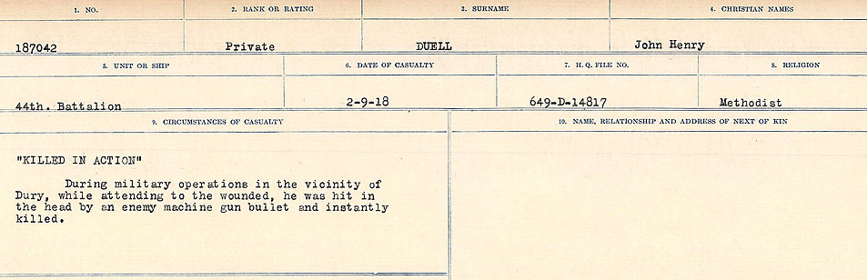 Circumstances of death registers