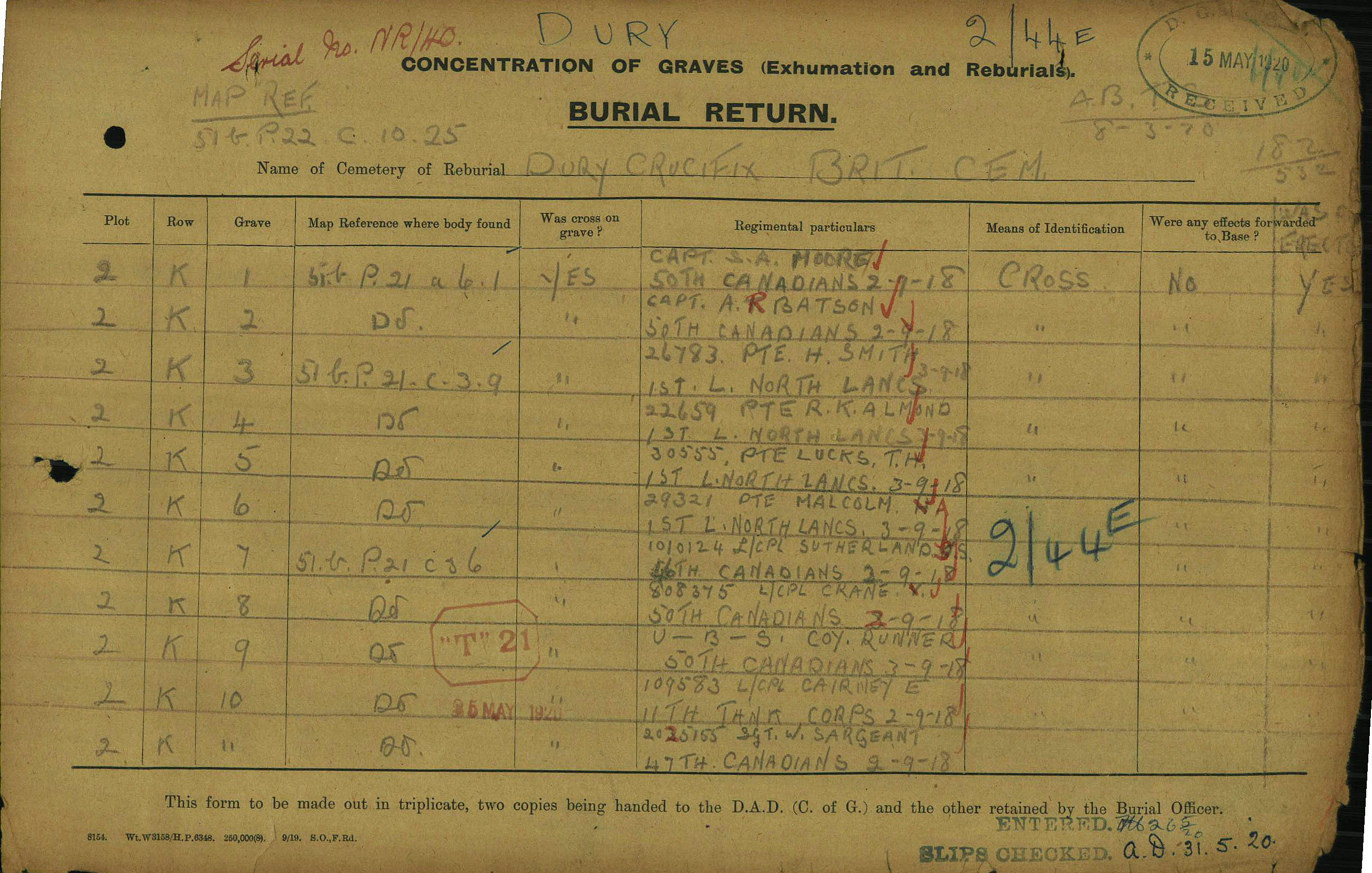 Graves registration form