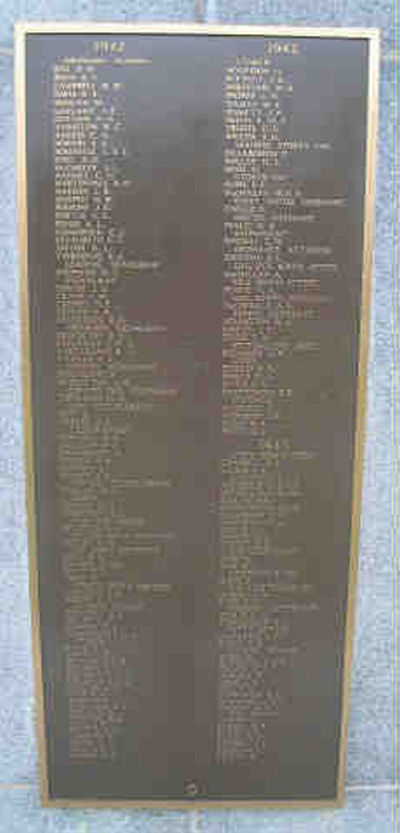 Memorial Plaque