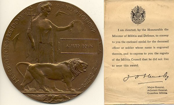 Alfred Bohn's Death penny