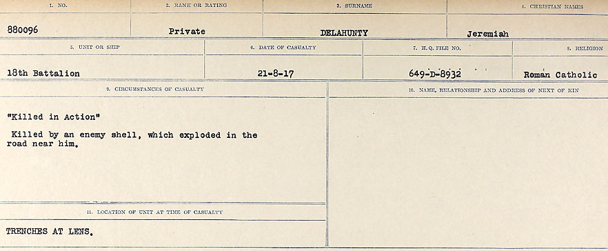 Circumstances of death registers