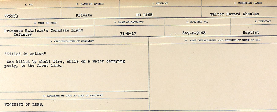 Circumstances of death registers