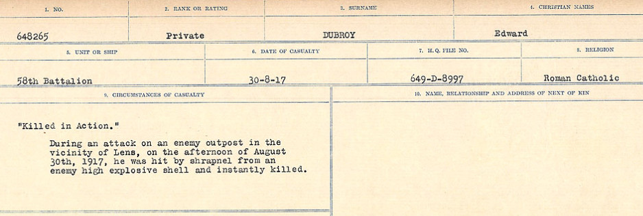 Circumstances of death registers