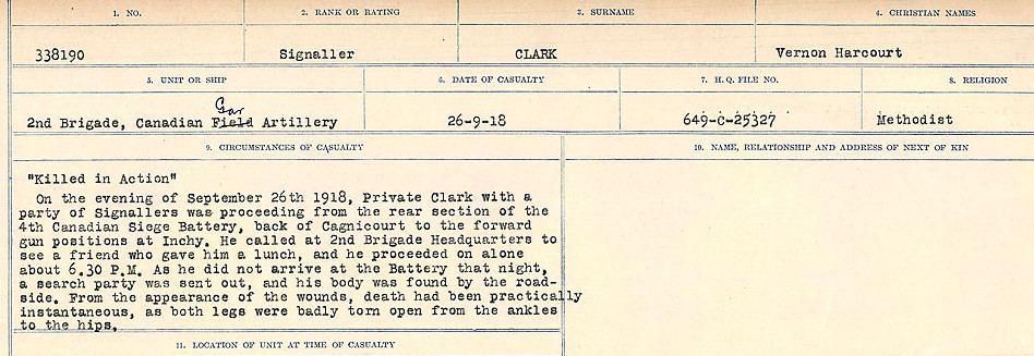 Circumstances of Death Registers