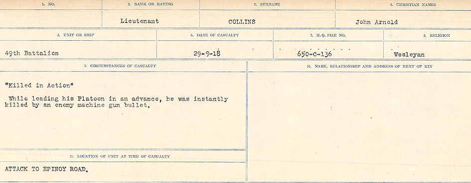 Circumstances of Death Registers