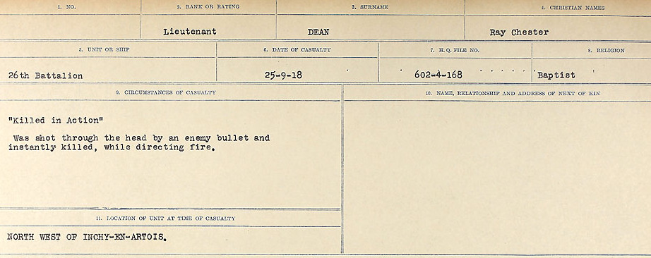 Circumstances of death registers
