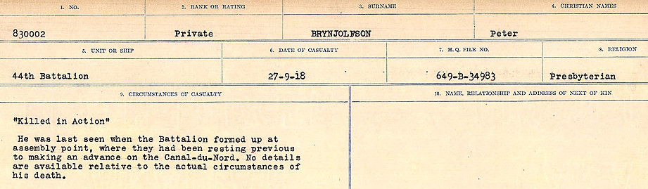 Circumstances of Death Registers
