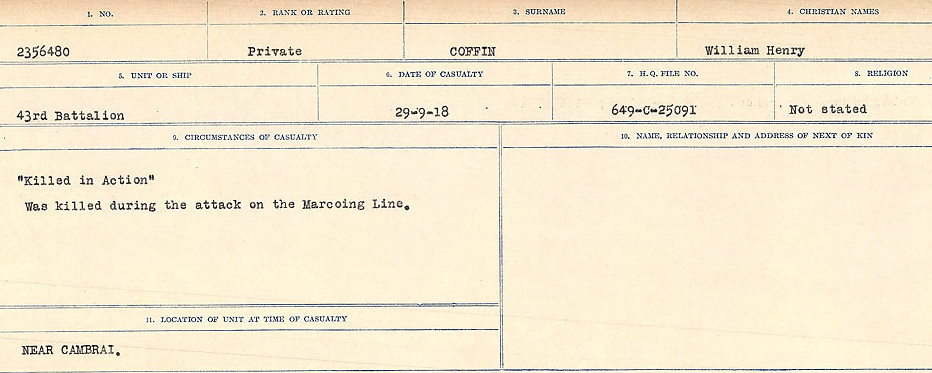 Circumstances of Death Registers