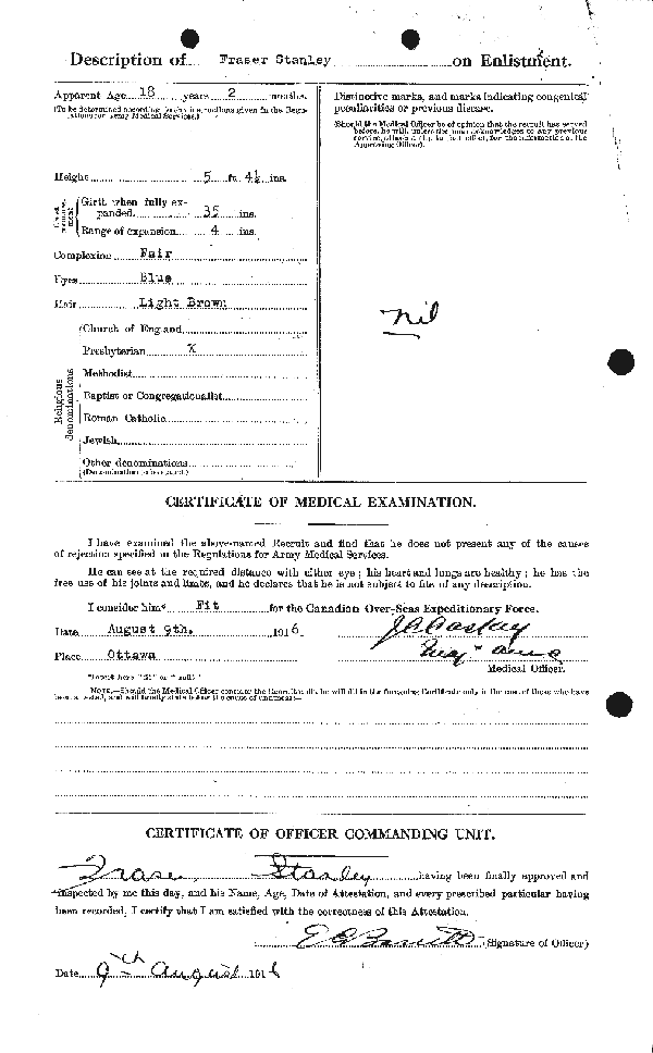 Attestation Paper (back)