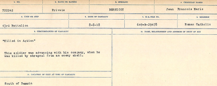 Circumstances of Death Registers