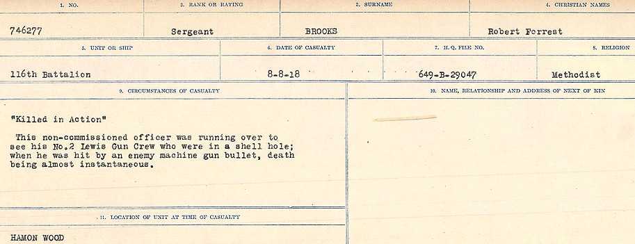 Circumstances of Death Registers